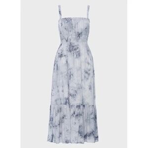 All in Favor smocked waist tie-dye maxi dress